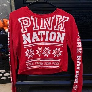 Pink long sleeve shirt